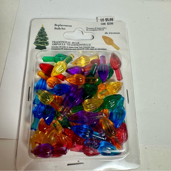 Mr. Christmas box of replacement plastic bulbs for ceramic tree and Ashland - Picture 2 of 9
